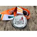 Medalha de corrida de metal prateado antigo Custom 2020