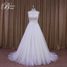 Perle de robe de mariée a-ligne Alibaba Chine