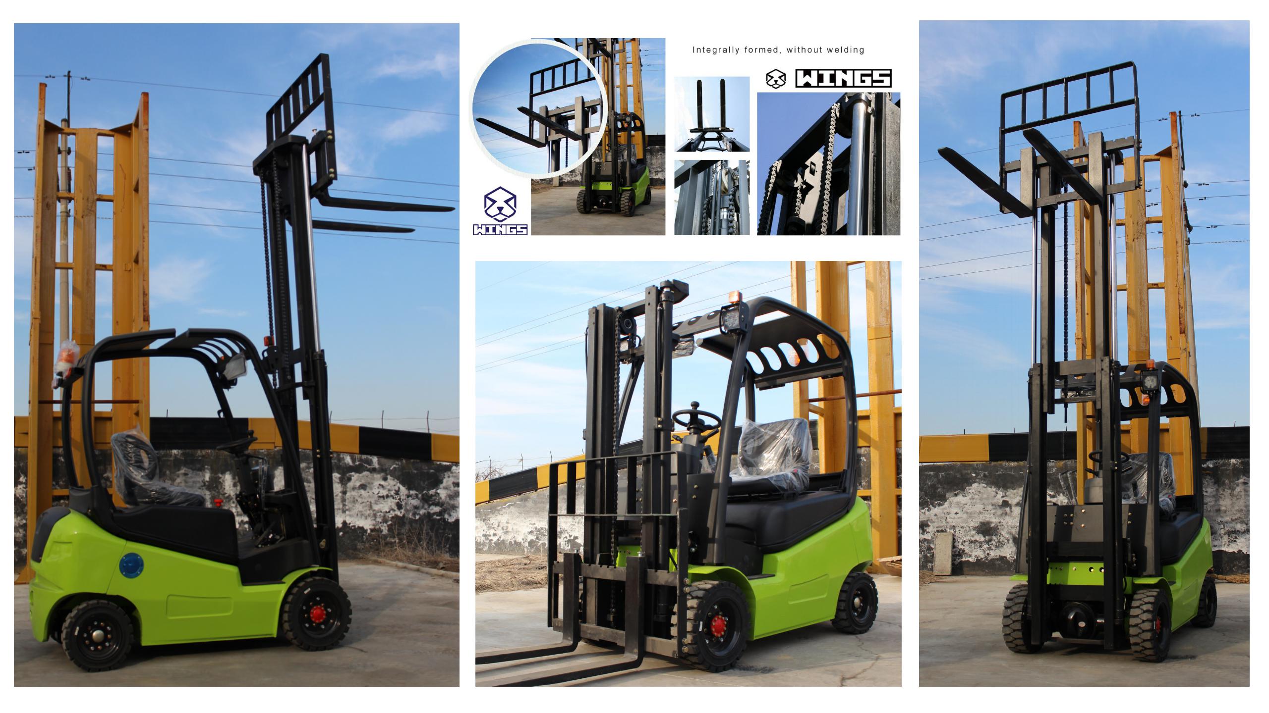 2TONS BATTERY FORKLIFT GREEN