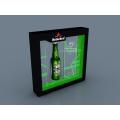 Beer bottle magnet floating display