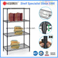 4 Tiers Heavy Duty Adjustable Metal Wire Book Rack