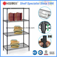 4 Tiers Heavy Duty Einstellbare Metall Wire Book Rack