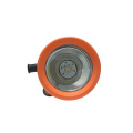 Rechargeable miners hard hat light orange color