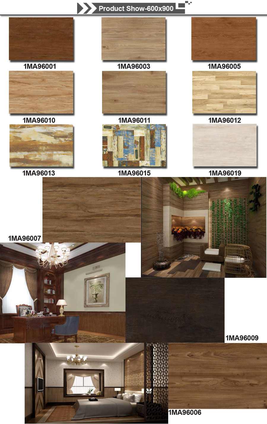 wood pattern ceramic tiles