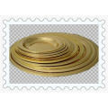 Oro amarillo plateado 30/32/34/36/40 // 42/44/46/48/52/56 / 60cm Plato redondo del acero inoxidable del borde de la flor