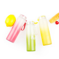 White glass drinking water bottles with plastic cap