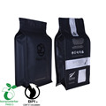 Hot sale biodedradable Square Bottom Coffee bag with Zipper and Valve