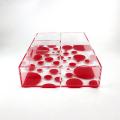 Classical design useful acrylic tea set storage box