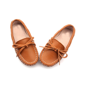 Leather Girl Casual Shoes Loafer for Kids