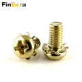 Brass Phillips Pan Head SEMS Screws with External Tooth Washer