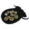 Vintage Antique Brass Metal Blazer Button Set