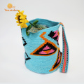 Colorful Small Handmade Crochet Shoulder Bag