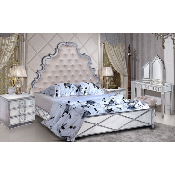 Hot sell high-grade luxury Mirrored Bed