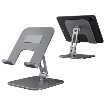 Porte-tablette pour support pliable de table de bureau