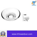 Круглые тарелки Прозрачная стеклянная посуда для посуды Kb-Hn0391