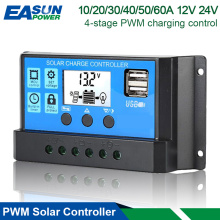 Contrôleur de charge solaire PWM 50A 12V / 24V