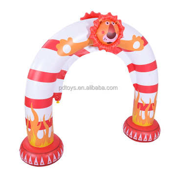 Lion Outfoor Durable Durable PVC Inflable Arch Sprokler