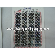 Half drilled pearl AAA grade 7mm, black