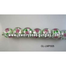 flower lampwork glass beads for DIY jewelry