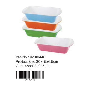 Colorful ceramic loaf pan