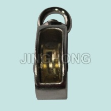 Nickel Plated Swivel Eye U.S Type Pulley With Single Wheel