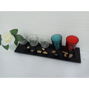 Candlelight Dinner Wooden Candle Holder