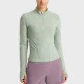 Doppelseitige Nylon-Reißverschluss-Womens Stretch-Reitbasisschicht