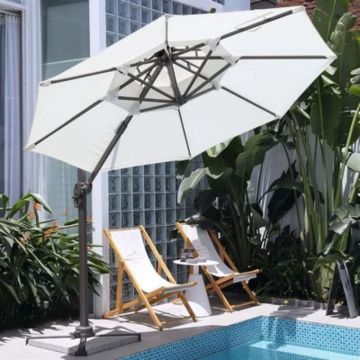 Outdoor Courtyard Beach Umbrella Villa Oversized Sunshade