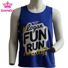 Camiseta sin mangas running azul