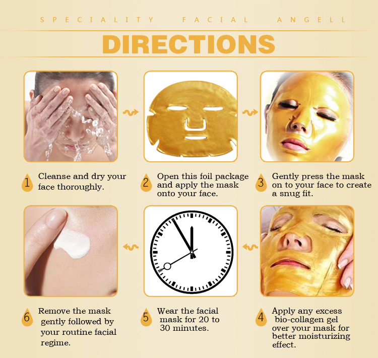 gold collagen facial mask