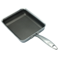 Specical Honeycomb etching Nonstick Stainless Steel Skillet