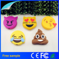 Cargador de batería móvil portable del banco de la energía de Emoji del PVC de la historieta de la venta caliente