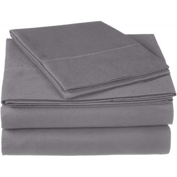 Atacado 4PCS Cotton Saten 300TC Bedding Sheet Set