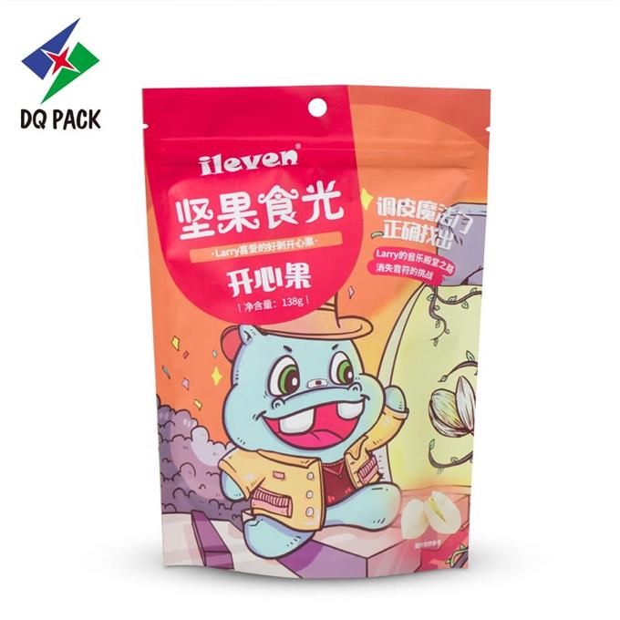 Cashew nuts zipper doypack plastic packaging bag