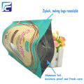 Custom kraft paper powder packaging bag with window