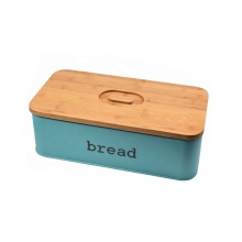 Стальная коробка для хлеба с винтажным металлическим покрытием