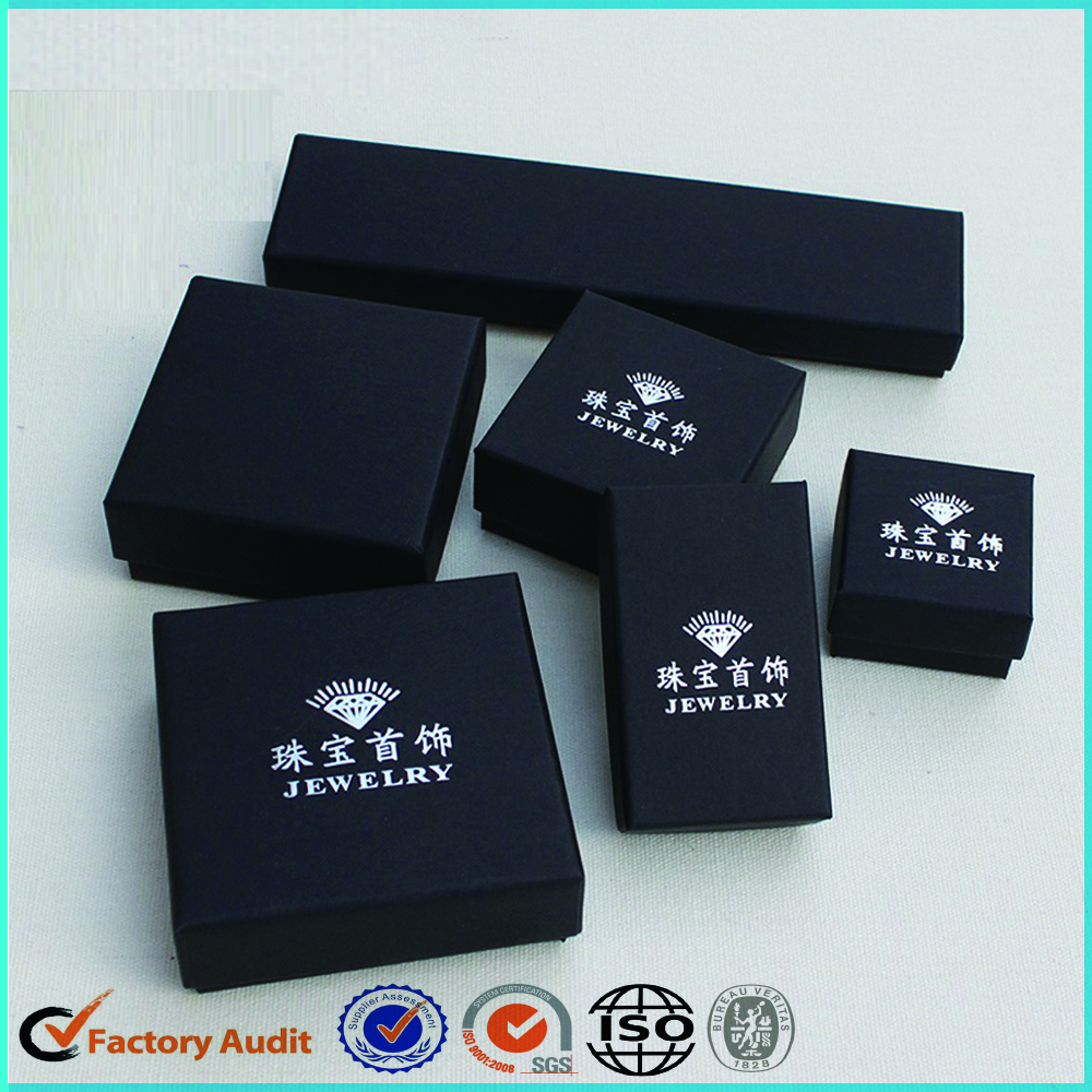 Black Jewelry Set Box Packaging 