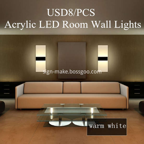 Acrylic LED Room Wall Lights