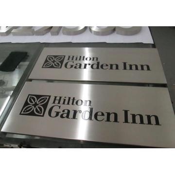 Non-Illuminated Stainless Steel Engrave Plaque for Directional ID