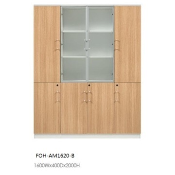 Foh Design moderne Cabinet de bois en bois ouvert Open Office (FOH-AM1620-B)