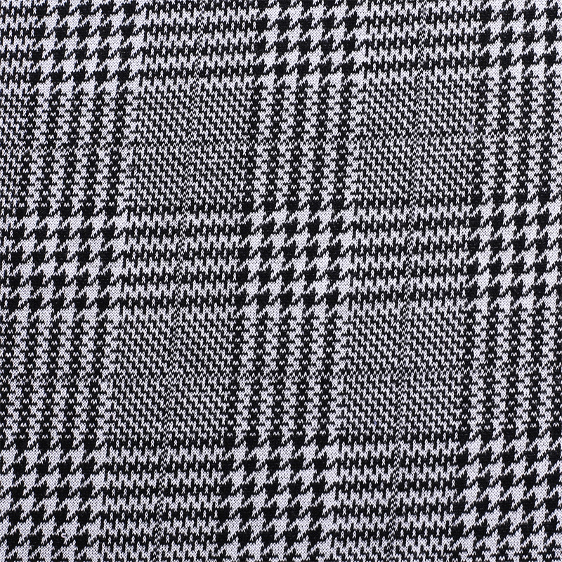Polyester Spandex Plaid Jacquard Knitting Garment Fabrics (3)