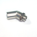 Universal 45 degree oxygen sensor spacer connector