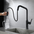 Matt Black Faucet Zink Legierung Pulldown Kitchen