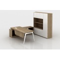 L shaped wooden manager executive office furniture desks