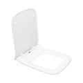 Weißer Toilettensitz, quadratische Form Duroplasten -Toilettensitz