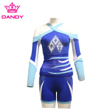 Sublimation printing cheerleading uniform for youth
