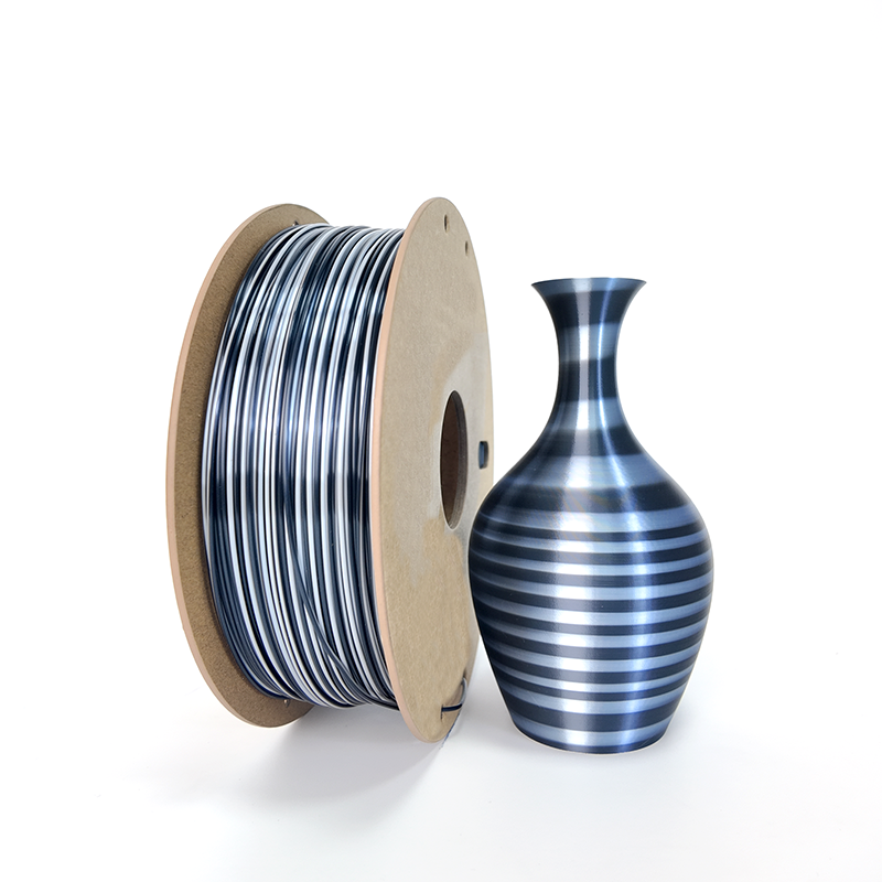 Shiny Silk Muticolor Fast Change PLA Filaments Shiny Silk Muticolor Fast Change PLA Filaments