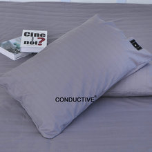 Grounding Pillow case with Organic Cotton Silver Fiber - Conductive Grounding Pillowcase for Healthy Sleep