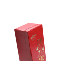 Custom Luxury Red PU Leather Wine Box