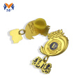 High Quality Metal Gold Plating Crown Badge